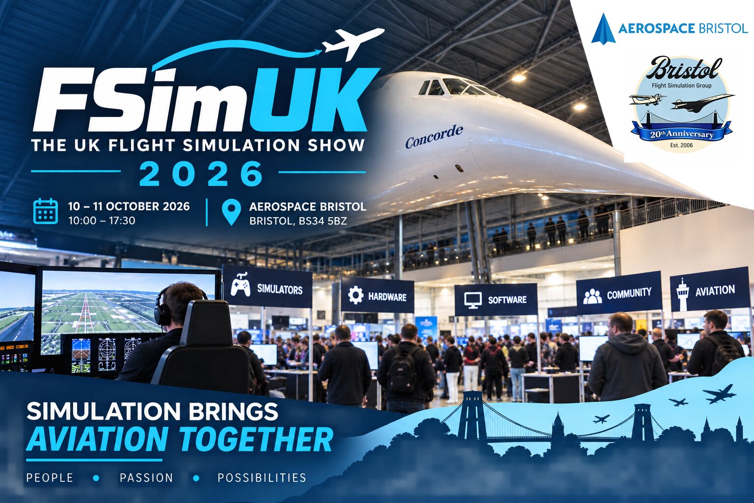 FSimUK 2026: The UK Flight Simulation Show this October